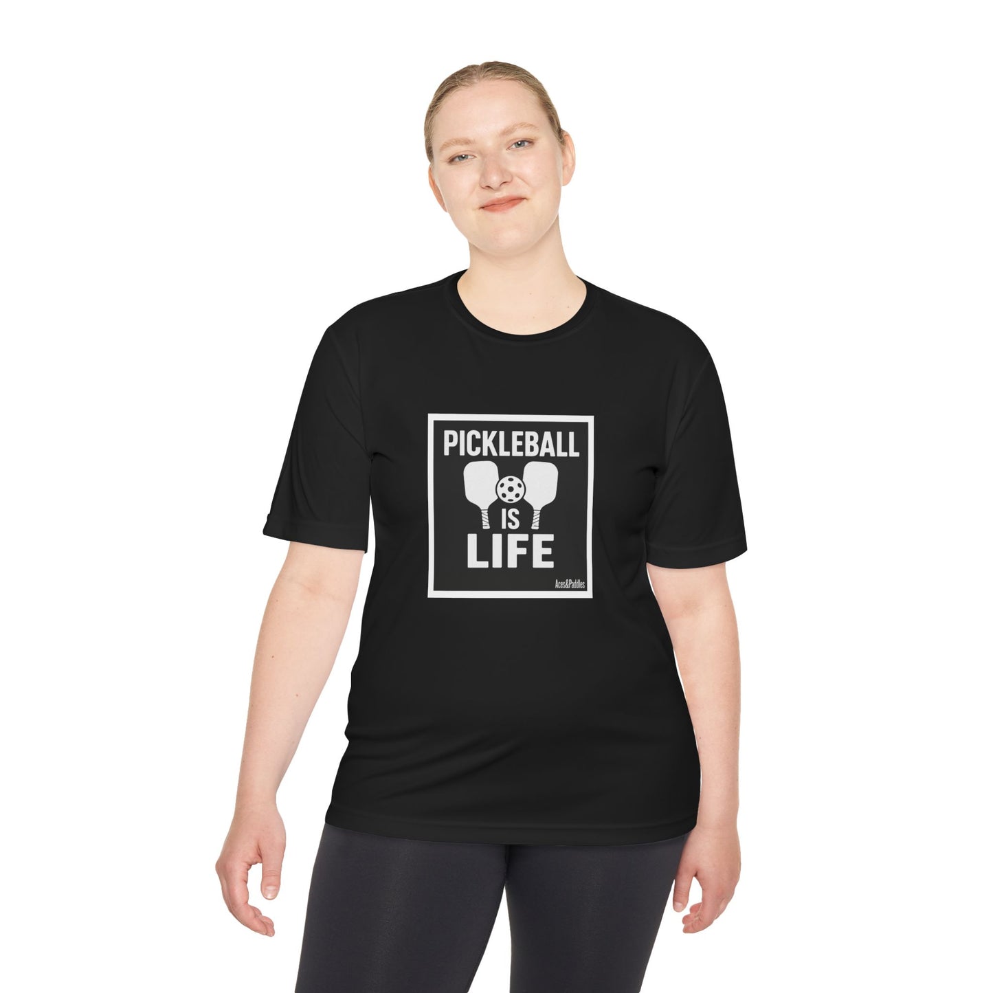 Pickleball Is Life Unisex Moisture Wicking Tee - Perfect for Sports Enthusiasts