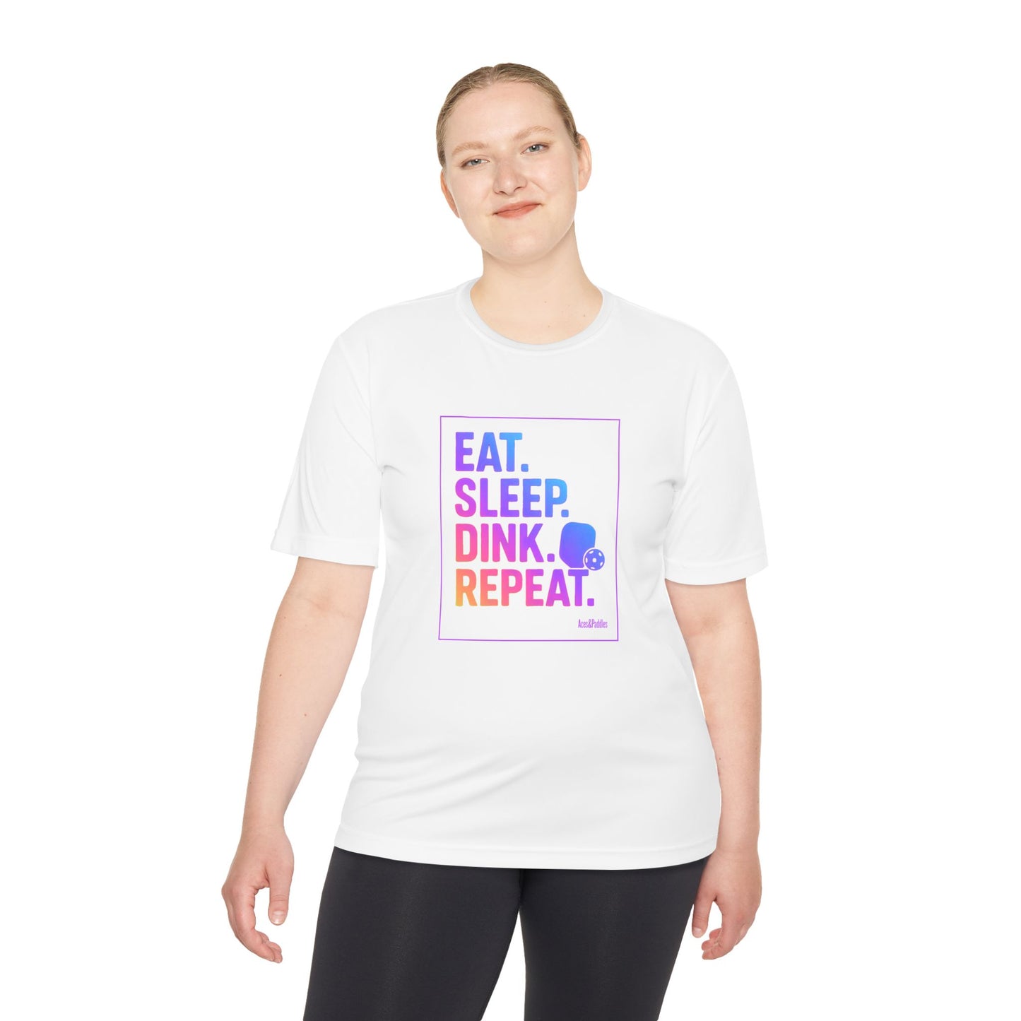 Eat Sleep Drink Repeat Unisex Tee - Moisture Wicking Active Wear