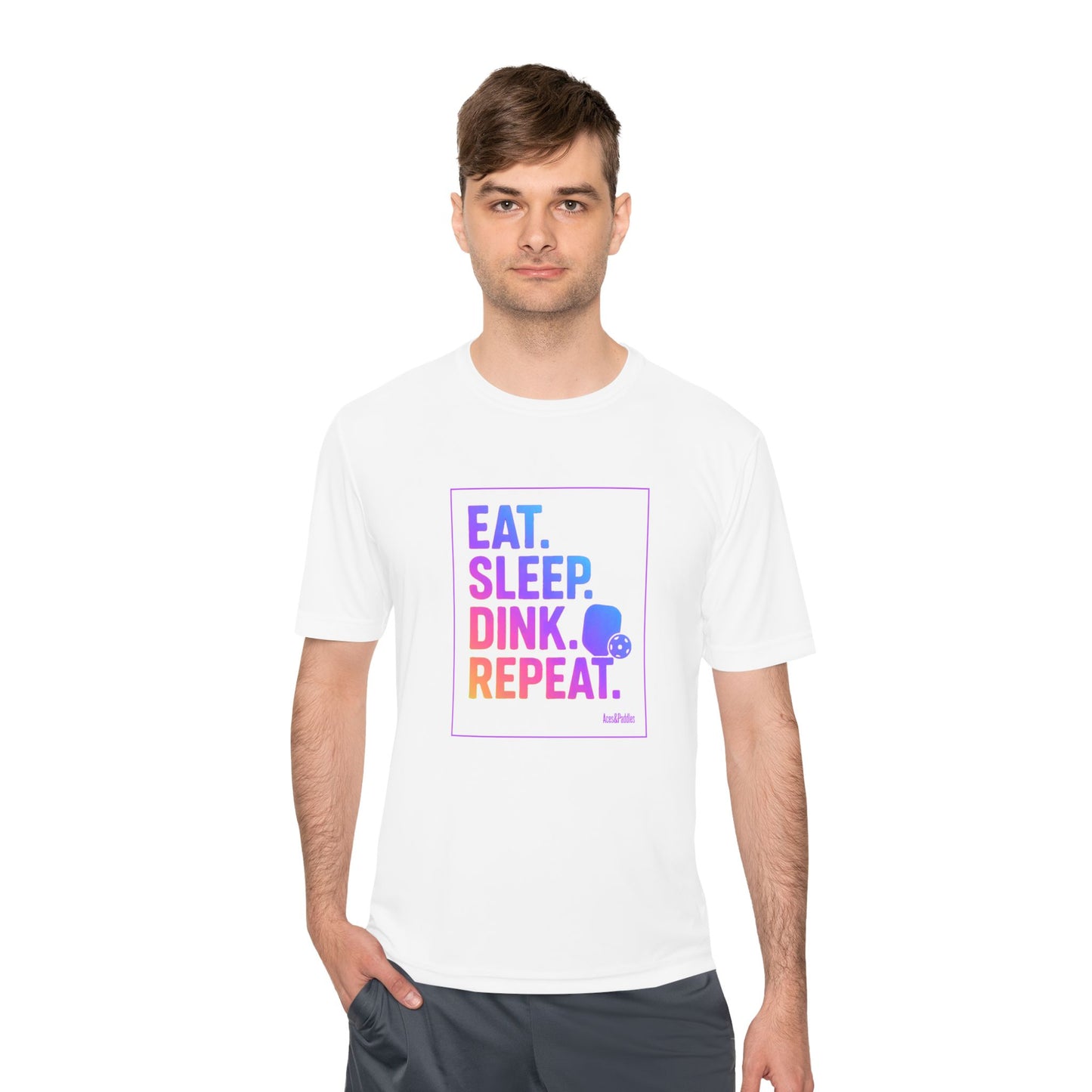 Eat Sleep Drink Repeat Unisex Tee - Moisture Wicking Active Wear