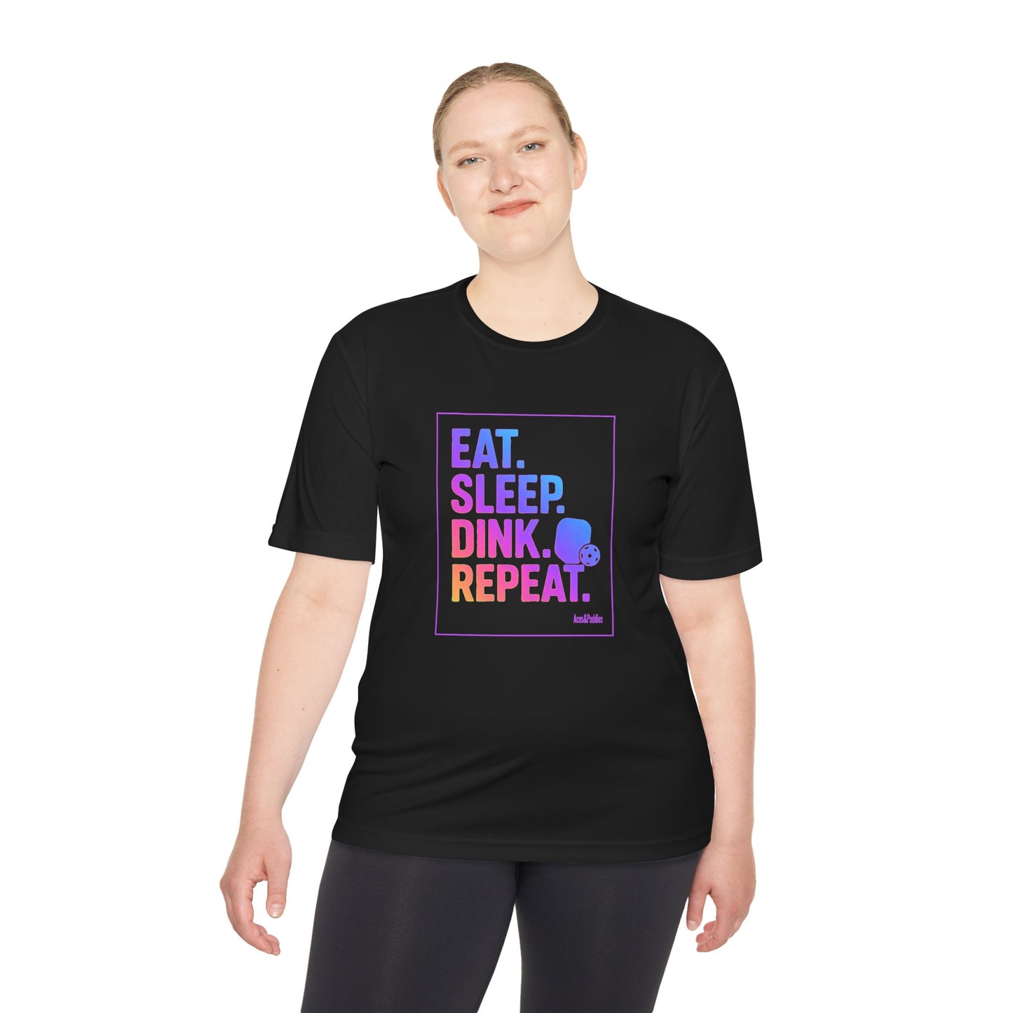 Eat Sleep Drink Repeat Unisex Tee - Moisture Wicking Active Wear