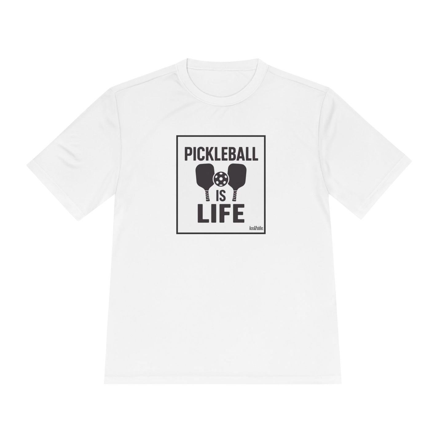 Pickleball Is Life Unisex Moisture Wicking Tee - Perfect for Sports Enthusiasts