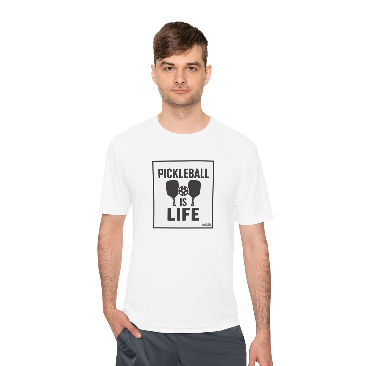 Pickleball Is Life Unisex Moisture Wicking Tee - Perfect for Sports Enthusiasts