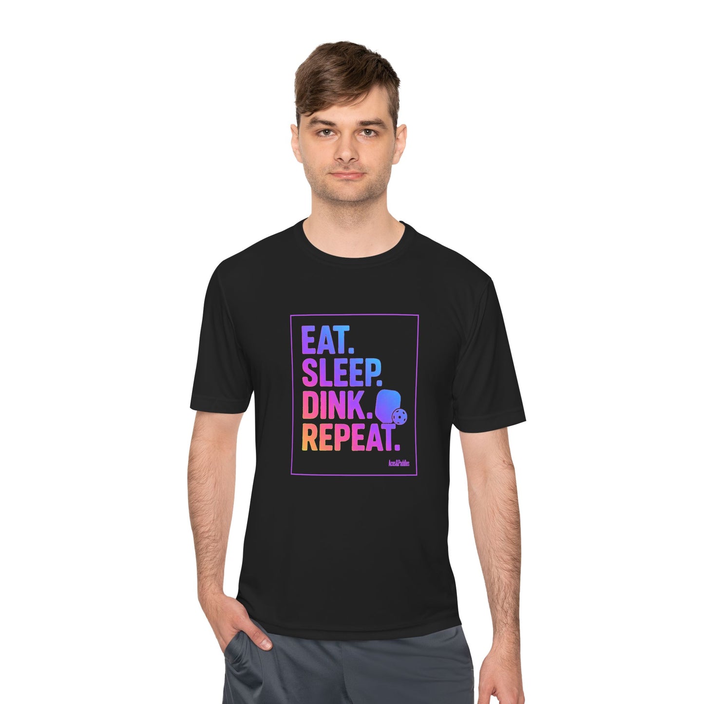 Eat Sleep Drink Repeat Unisex Tee - Moisture Wicking Active Wear