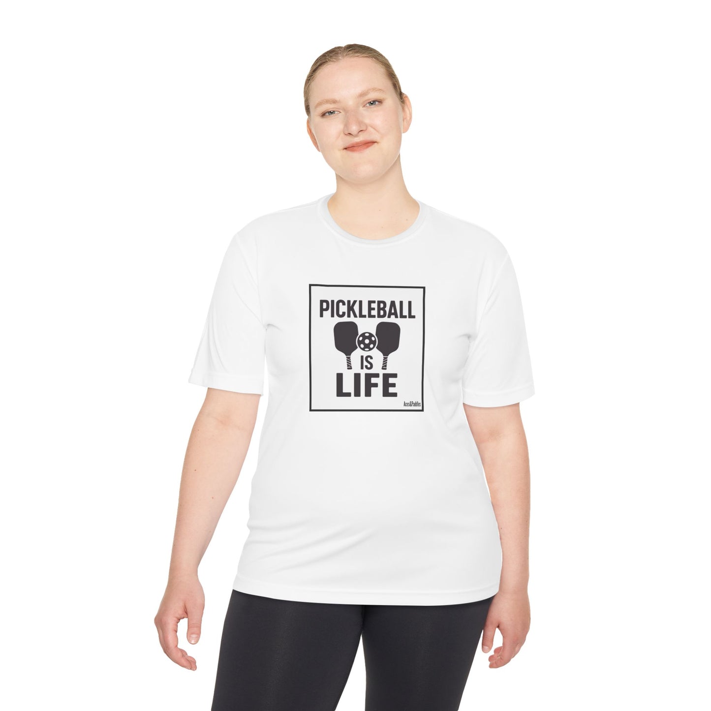 Pickleball Is Life Unisex Moisture Wicking Tee - Perfect for Sports Enthusiasts