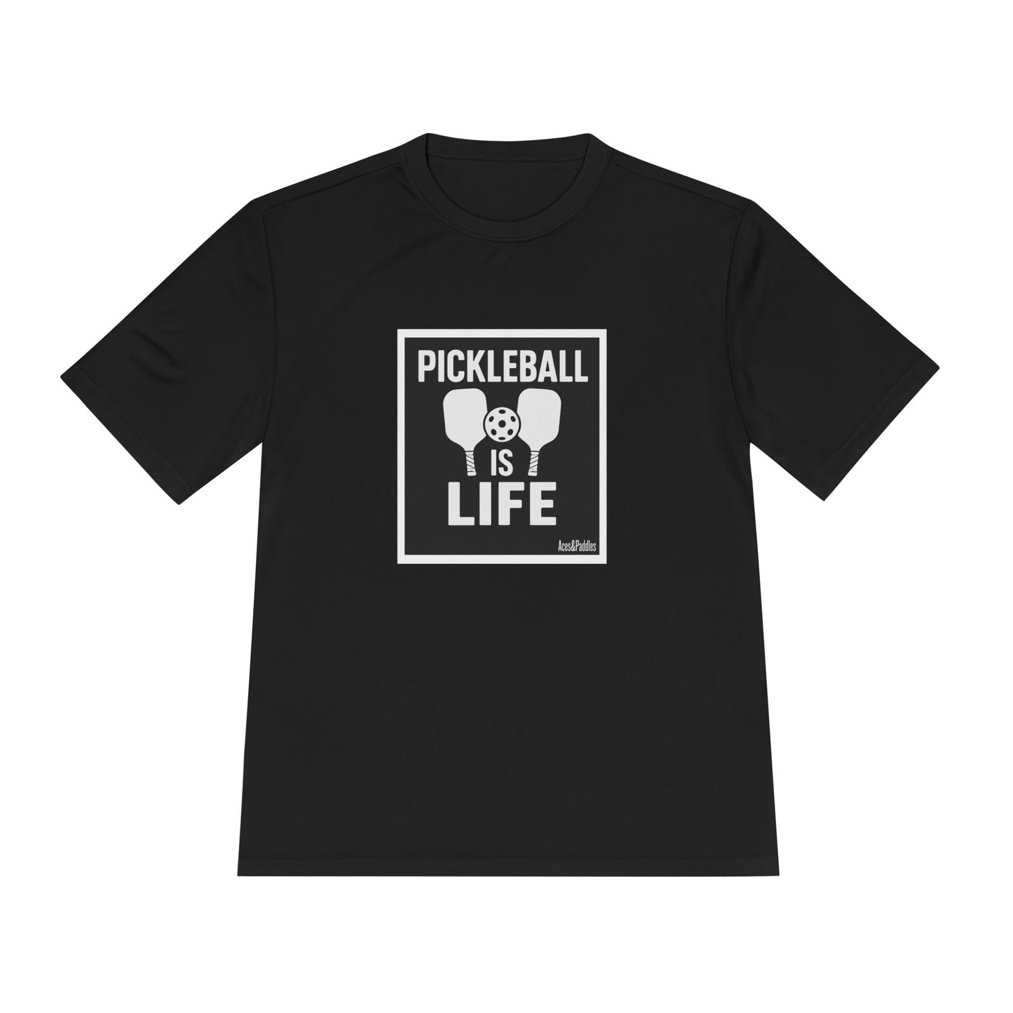 Pickleball Is Life Unisex Moisture Wicking Tee - Perfect for Sports Enthusiasts